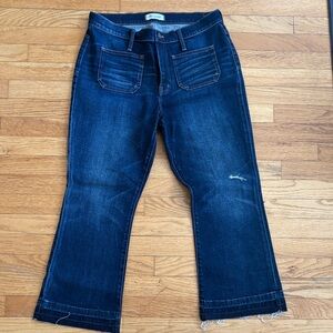 Madewell Dark Blue Flare Jeans